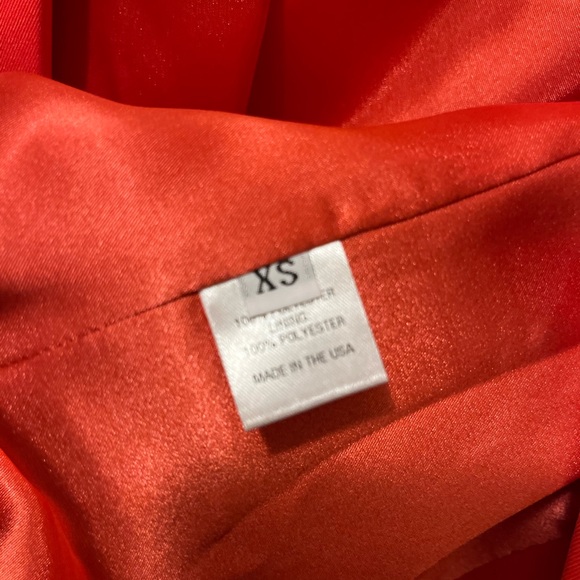 Kittenish lined red blazer cuff contrast XS - Picture 4 of 6